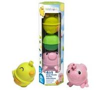 Jeu d'éveil Lalaboom Tube perles éducatives Poussin et mouton 6 pièces Multicolore G