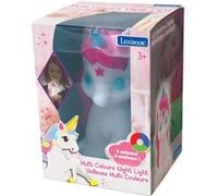 Lexibook - Veilleuse de Poche LED Licorne pour chambre d'enfants, changement de couleurs, lumière douce, à piles, Blanche, NLJ01UNI