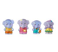 Jeu d'éveil Lot 4 personnages Famille Eléphant