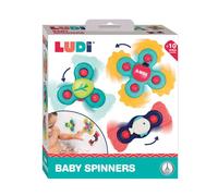 Ludi – Jouets Baby Hand Spinners à ventouse, éveil et bain pour bébé dès 10 mois