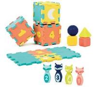 Jeu d'éveil Ludi Coffret d'activité Tapis Quille Formes Multicolore G