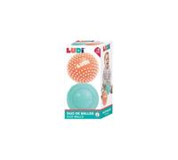 Jeu d'éveil - LUDI - Duo de balles 13 cm - Blanc - Intérieur - 6 mois et plus - Enfant - Mixte