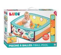 Piscine à balles Jungle LUDI multicolore TU