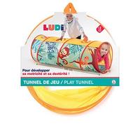 Ludi Tunnel de jeu Jungle 42x120 cm – Dès 2 ans, léger et pliable, intérieur & extérieur