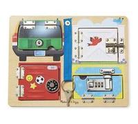 Jeu d'éveil Melissa & Doug Planche à serrures et verrous Multicolore G