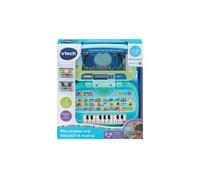 VTech - Mon Premier Ordi Éducatif et Musical, Ordinateur Portable Enfant avec Écran Animé, Clavier ABC, Poignée de Transport et 7 Jeux Éducatifs, Cadeau Enfant de 2 Ans à 5 Ans - Contenu en Français