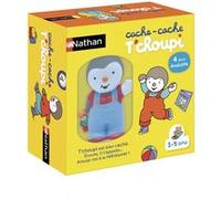 Nathan Tchoupi - Cache-Cache, 18.5 cm x 18.5 cm x 7 cm, Rouge E Bleu