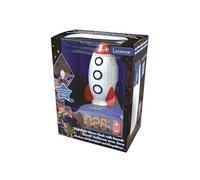 Lexibook Réveil Veilleuse Fusée RL800SPC – Figurine lumineuse, 6 alarmes, 6 sons, Bleu