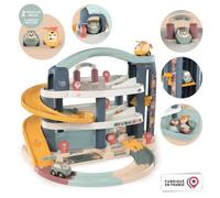 Smoby Garage Little Grand – 3 niveaux, voiture & hélicoptère inclus, Fabriqué en France