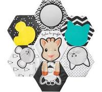 Livre tapis d’éveil - SOPHIE LA GIRAFE - 7 émotions - Textures variées - Recto verso noir et blanc