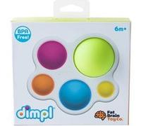 Fat Brain Toys – Jouet d'éveil Dimpl – Pop à pousser, éducatif & sensoriel, dès 10 mois