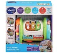 Rouleau d'activités interactif VTECH MAGI ROULEAU TAM-TAM 3 EN 1 pour bébé de 9 à 36 mois - Blanc/Multicolore