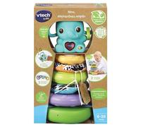 VTECH BABY - Play Green - Nino, Éléphanteau Empilo 3 en 1 (Plastique Bio Sourcé)