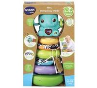 VTECH BABY - Play Green - Nino, Éléphanteau Empilo 3 en 1 (Plastique Bio Sourcé)