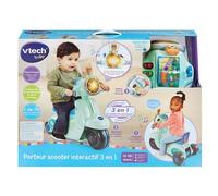 Jeu d'éveil Vtech Baby Porteur scooter interactif 3 en 1 Bleu