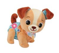 VTech - Toutou 1,2,3 suis-Moi - Peluche Interactive Câlin, Chien Qui Marche et Aboie - Éveil Bébé Sensoriel - Jouet Musical - Cadeau Bébé Dès 9 Mois - Contenu en Français