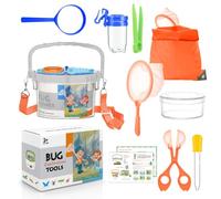 Jeu d'exploration pour Enfants, 11 pièces, avec Attrape-Insectes, loupe, Microscope, Pince à épiler, Sac à Cordon, Cadeau de Camping et d'exploration de la Nature pour Les Enfants (Multicolore)