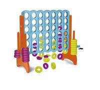 Jeu d'extérieur - FEBER - Aire de jeux Puissance 4 Géant - Plastique Anti-UV - 21 anneaux