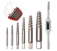 Jeu d'extracteurs de vis [avec tourne-à-gauche | extra adhérent] - Outil d'extraction de vis pour les tailles de vis les plus courantes M3 à M25 | Extracteur de vis à gauche, pour enlever les vis