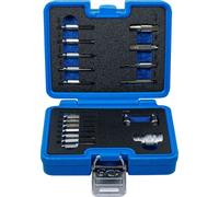 Jeu d'extracteurs de vis | pour six pans creux 1,5 - 10 mm / profil en T (pour Torx) | T10 - T55 | 19 pcs.