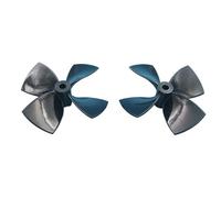 Jeu D'Hélices 4 Pales Carénées CW CCW en Résine PC - Trou d'arbre De 5mm pour Bateau RC, Chalutier, Bateau-Appât Et Propulseur sous-Marin(60mm)