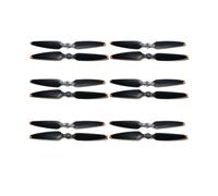 Jeu d'hélices Faible Bruit, Compatible avec DJI, Air 3 Air 3S | Hélices d'aéronef Air 3 et Air 3S, noir avec orange, 1 paire d'hélices(6 pair)