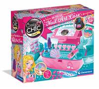 Clementoni - Jeu d'imitation Nail Art Case - Coffret manucure pour enfants, vernis et accessoires