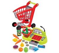 Chariot de supermarché ECOIFFIER avec caisse enregistreuse
