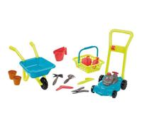 Jeu d'imitation - ECOIFFIER - Super pack jardin 3 en 1 - Tondeuse, panier garni et brouette