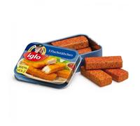 Jeu d'imitation - ERZI - Poissons panés Captain Iglo - Boîte en métal - 5 filets en bois