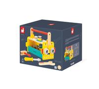Janod - Caisse à Outils Robot Brico'Kids - Jeu de Bricolage Enfant - 25 Accessoires + 3 Outils - Jeu d'Imitation - Développe la Motricité Fine - Dès 36 Mois,J06455