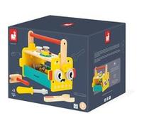 Janod - Caisse à Outils Robot Brico'Kids - Jeu de Bricolage Enfant - 25 Accessoires + 3 Outils - Jeu d'Imitation - Développe la Motricité Fine - Dès 36 Mois,J06455