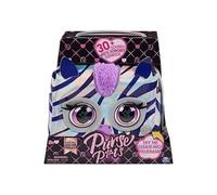 PURSE PETS MÉTALLIQUE MAGIC - ZÈBRE - COMPAGNON INTERACTIF FORMAT SAC À MAIN - Animal Interactif Style Métallique Qui Cligne Des Yeux - Sons Et Modes De Jeu - Jouet Enfant 5 Ans Et +