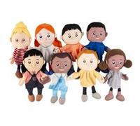 Jeu d'imitation - marionnettes à gants, ensemble de 8 - jeu Montessori Multicolore G