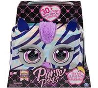 PURSE PETS MÉTALLIQUE MAGIC - ZÈBRE - COMPAGNON INTERACTIF FORMAT SAC À MAIN - Animal Interactif Style Métallique Qui Cligne Des Yeux - Sons Et Modes De Jeu - Jouet Enfant 5 Ans Et +