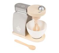 Jeu d'Imitation Robot Pâtissier en Bois pour Enfants - Pétrin avec Fouet, Bol & une Spatule Petits Chefs 20 * 19 * 13,5 cm