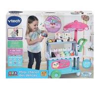 VTech Jeu d'imitation Magi Chariot des délices – Stand marchand de glaces, 53 éléments, dès 3 ans