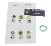 Jeu d'Injecteurs gicleurs gaz butane/propane Four cuisinière (G30-30MBAR 4431910056 BEKO)