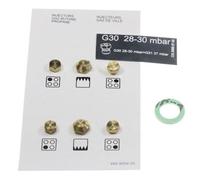 Jeu d'Injecteurs gicleurs gaz butane/propane Four cuisinière (G30-30MBAR 4431910056 BEKO)