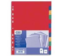 Jeu d'intercalaires en carte lustrée Elba 24x30 cm, 12 positions G