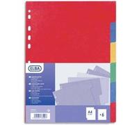 Jeu d'intercalaires en carte lustrée Elba 24x30 cm, 6 positions G