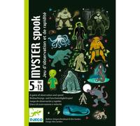 Jeu d'observation et de rapidité Djeco Myster Spook 54 cartes 5-12 ans Vert/noir