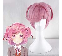 Jeu Doki Doki Literature Club Cosplay perruque Denki Natsuki Coplay perruque résistant à la chaleur synthétique perruque cheveux Halloween fête Anime perruque