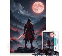 Jeu d'ombres Sekiro pour Adultes, Puzzle de 1000 pièces, Exercice Mental, Jeu de précision, pour Toute la Famille (50x75cm)