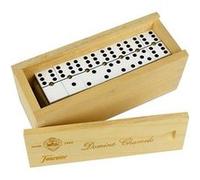 Fournier Domino Chamelo Celuloid Box Wood Board Game Doré