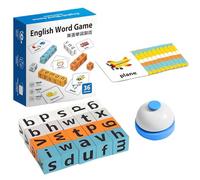 Jeu d'orthographe correspondant à l'orthographe anglais - Blocs d'alphabet, pour à partir de 3 ans, anniversaire de voyage maternelle | Usage intérieur extérieur polyvalent durable Sturdy