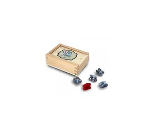 Jeu d'Osselets en Coffret en Bois - Un Classique du Divertissement