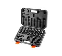 Jeu Douilles à Chocs en Acier Allié Cr-Mo Pivotantes pour Auto 3/8" 1-1,9cm 14PCs