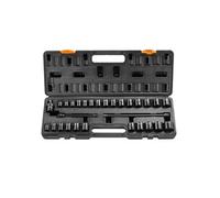 Jeu Douilles à Chocs Métrique SAE CR-V 6 Pans Marquages Faciles 3/8" 29PCs