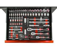 JEU D'OUTILS 1/2"", 3/8"", 1/4"", 72 PIÈCES